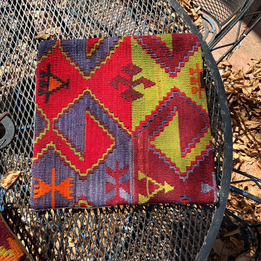 Colorful Boho Geometric Pattern Pillow Cover